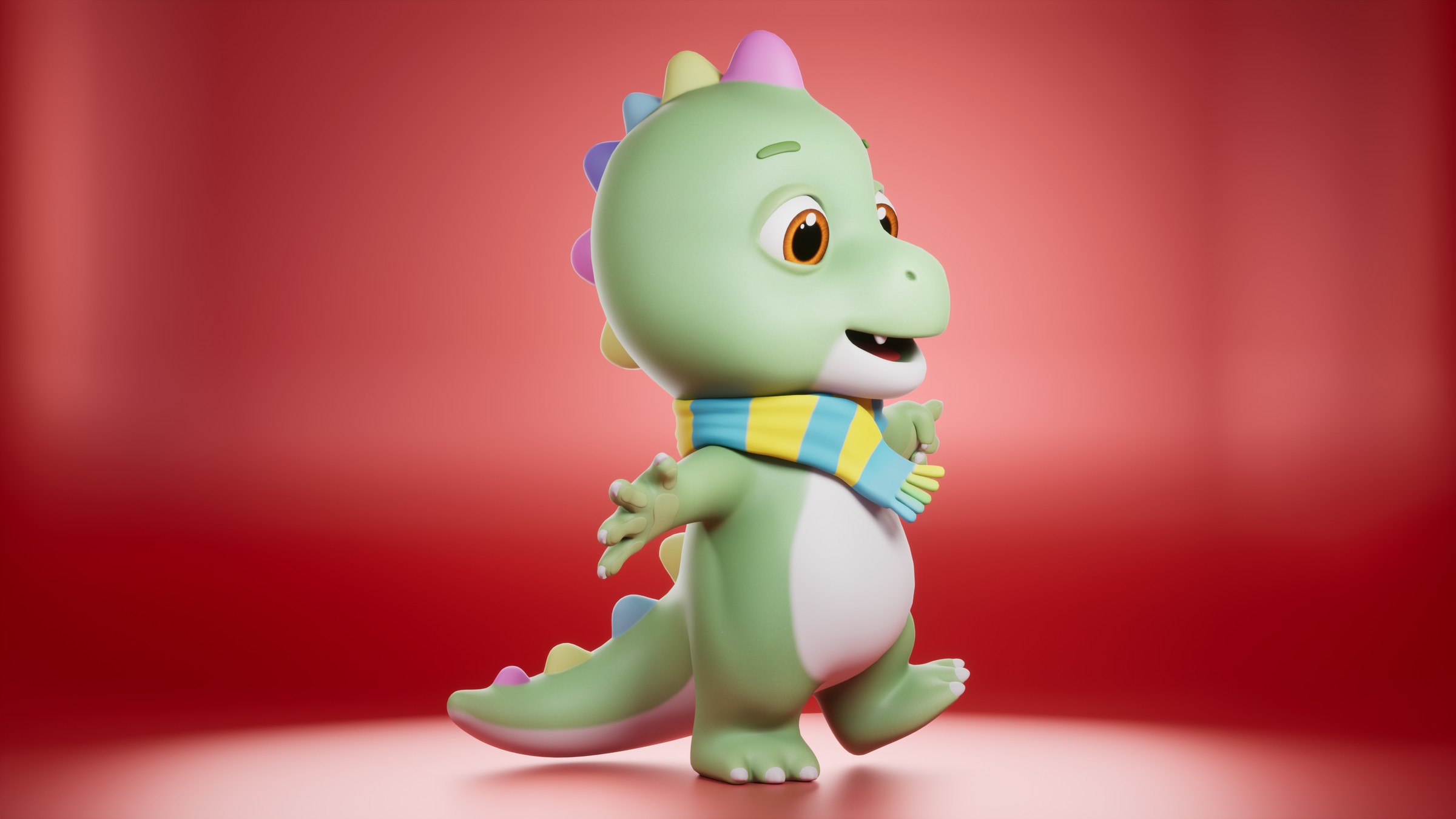 Dino Stylistic Creature Plate 04